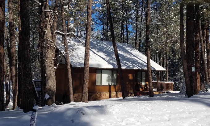 Pine Cabin | "Palms to Pines Cabin" - Your home away from home. ☆ 5/5 ☆ Star Rated