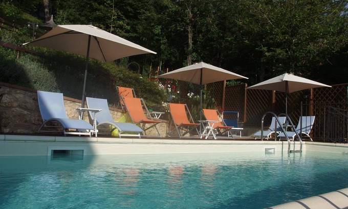 Sarteano Apartment | Panoramic country apartment La Quercia with stunning views*Pool*BBQ