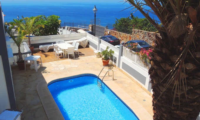 Los Gigantes Villa | Panoramic Sea View Villa, Htd Pool, nr Beach/Marina/Village, AC WiFi UKTV