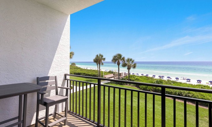 Seagrove Beach Condo | Panoramic Views of the Gulf - 2 Bikes - Private Beach Access