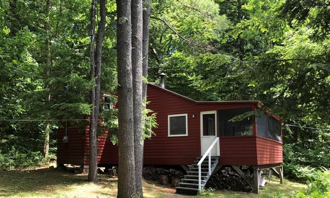 Casco Cottage | Parker Pond in Casco