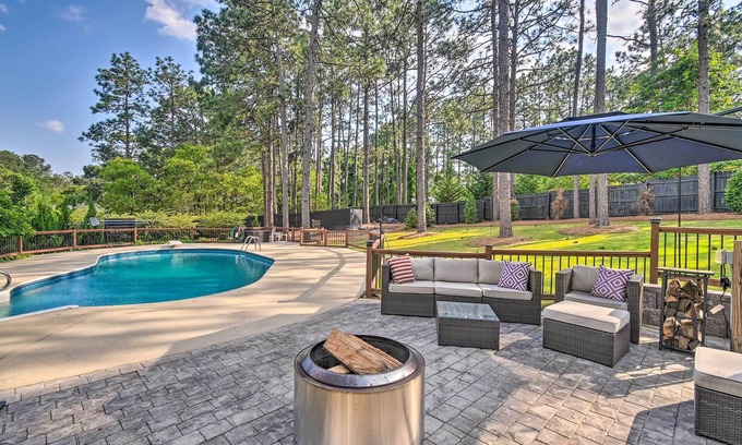 Southern Pines House | Peaceful Southern Pines Home w/Pool + Yard!
