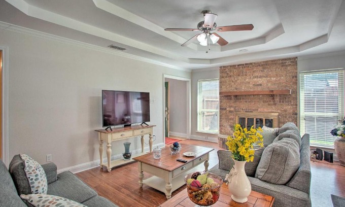 Waxahachie House | Peaceful Waxahachie Home with Private Backyard!