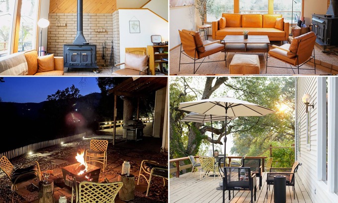 Oakhurst Villa | Peaceful Yosemite Retreat large & cozy w/natural spring hot tub near Bass Lake