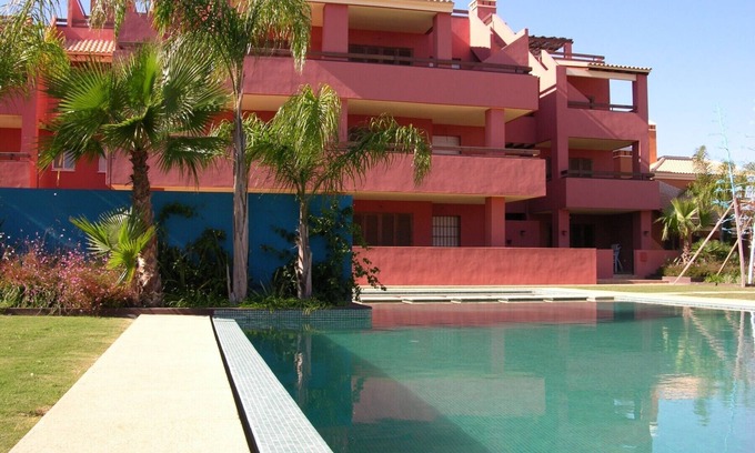 Mar de Cristal Apartment | Penthouse apartment, chill out roof terrace, balcony, communal pool