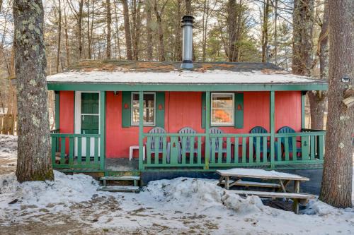 Weirs Beach House | Pet-Friendly Laconia Cabin with Fireplace and Deck!