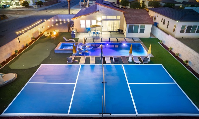 Desert Hot Springs House | Pickleball, Gameroom, Pool & Hot Tub, Firepit, BBQ