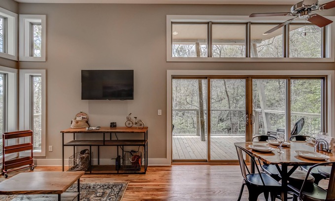 Pisgah Forest Cabin | PILOT COVE 1 BR Cabin - Modern Luxury w/Nature!
