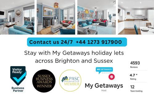 Worthing Apartment | Poets Apartment with Free Parking By My Getaways