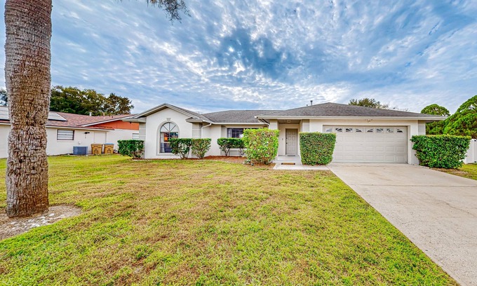 Indian Ridge House | Pond-view home with private pool & game room- dog-friendly