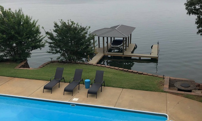 Curry Point House | Pool and Designer updated, Big Water View, Dock with deep Boat Slip!