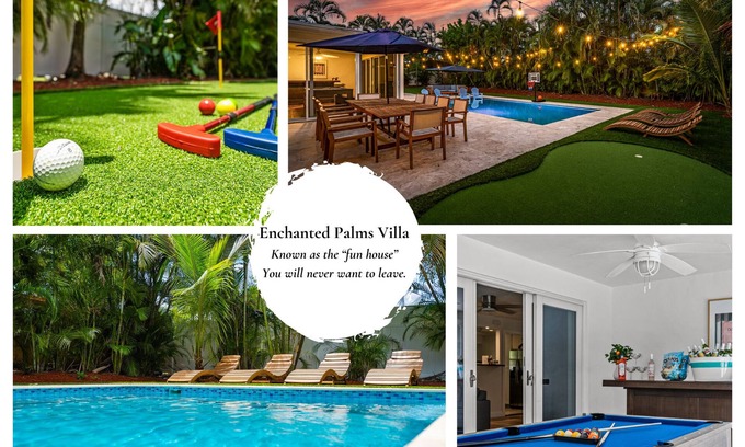 Boynton Beach House | Pool w/Sundeck | Put Put | Ping Pong & Pool Table