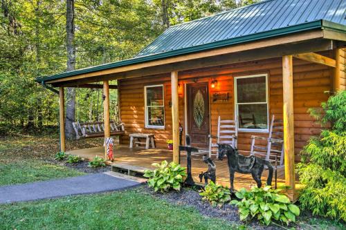 Cosby House | Porch and Fire Pit Rustic Log Cabin in Smokies!