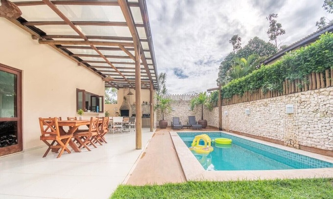 Itacimirim House | Praia do Forte Linda Casa 4/4, Private pool, Gourmet Balcony and WIFI.