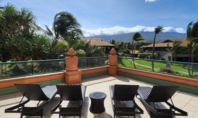 Honokowai Resort | Private Corner Oasis | Wraparound Lanai & Waterfall Views at Honua Kai Konea 218