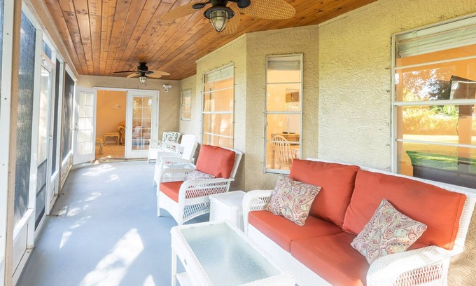 Palm Bay House | Private Oasis Near Everything-Netflix Wifi Coffee Included