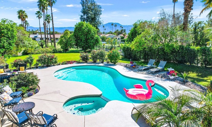 Indio House | Private Pool Resort Home - Walk to Music Festivals Polo Grounds