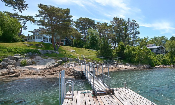 Gloucester House | Private riverfront home with tidal dock, Annisquam Singing Pines