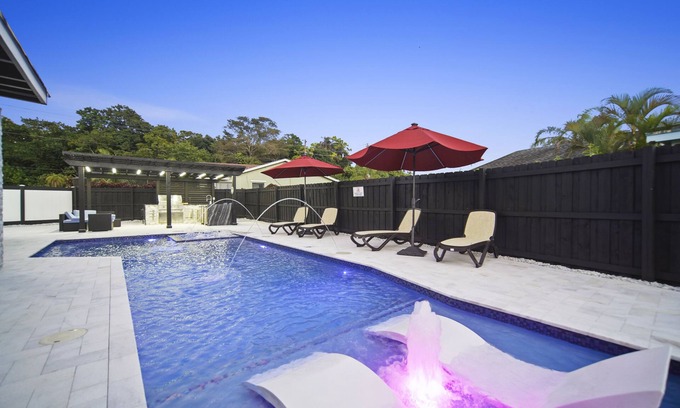Sandalfoot Cove House | Private spa, Jacuzzi, Heated pool. ultimate relaxation