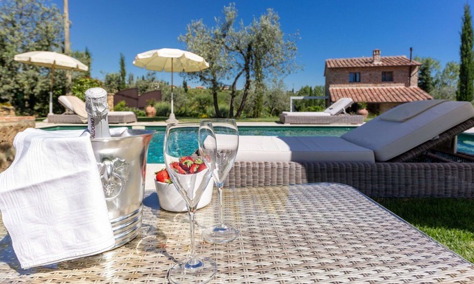Gambassi Terme Villa | Private Villa with private pool, A/C, WIFI, TV, terrace, pets allowed, close to San Gimignano