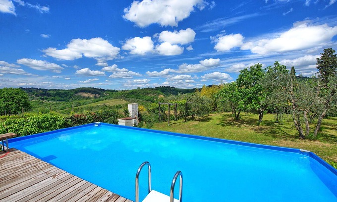 Certaldo Villa | Private Villa with private pool, A/C, WIFI, TV, patio, panoramic view, close to San Gimignano