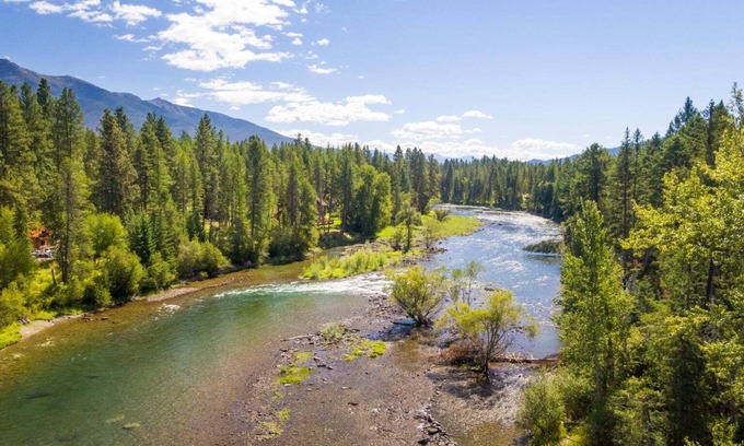 Bigfork House | Private Waterfront Home, Wood Burning Fireplace, Swan River Summer Escape