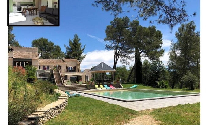 Grabels Apartment | PROVENCE APARTMENT IN 2-HECTARE PROPERTY NEAR MONTPELLIER SWIMMING POOL
