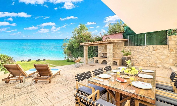 Psarou Villa | Psarou Beach House - Four Bedroom Villa, Sleeps 8