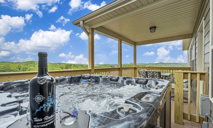 Branson West Condo | Pvt Hot Tub, Golf Course On Site, Ozark Views, Near SDC w Free Tickets!