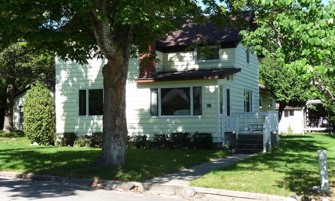 Northport House | Quaint and cozy village home. 2 blocks to town. Quiet and pet friendly Nice yard