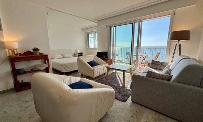 Quiberon Apartment | Quiberon - Large studio 44m² with sea view balcony, 1st floor