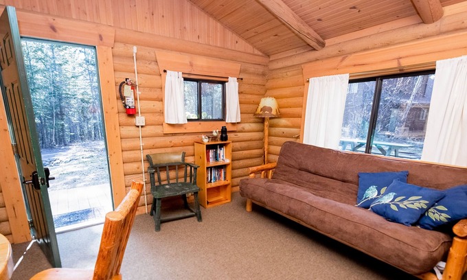 Bigfork Cabin | Quiet woodland cabin with firepit, near Bigfork, Flathead Lake & Glacier