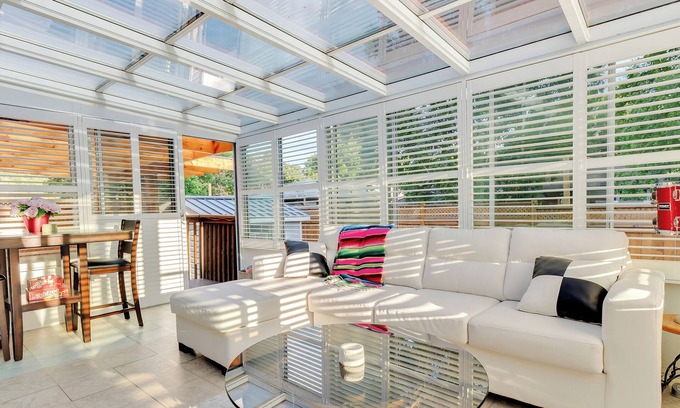 Trent Hills House | R&R Heaven See fall colorsnSunroom n Hottub