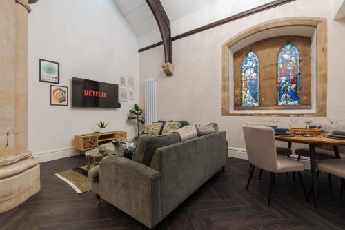 Crosby Apartment | Rare Historic Church Stained Glass Parking