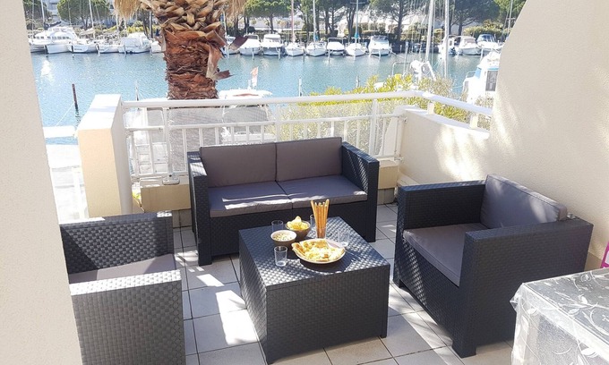 Le Grau-Du-Roi Apartment | RARE PORT CAMARGUE VERY BEAUTIFUL APARTMENT DOUBLE WIDTH 2 BEDROOMS