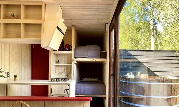 Los Lagos Apartment | Refugio 14 con tinaja caliente en el bosque