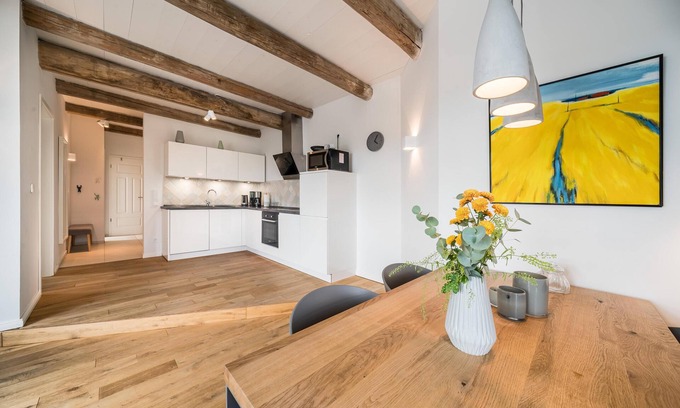 Dornum Apartment | "Relax at Gulfhof Polder72. Historic vacation apartment by the sea!"