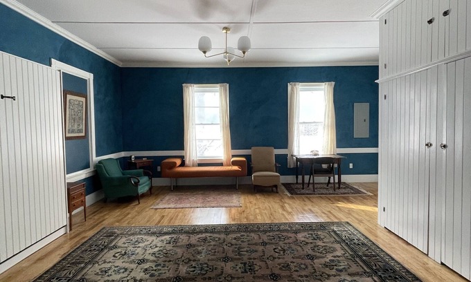Hyde Park Apartment | Relax in a Historic Odd Fellows Hall - close to Stowe, breweries, and hiking