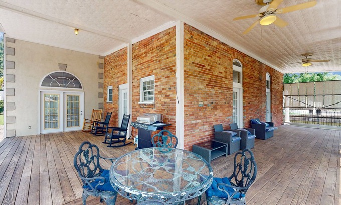 Whittier House | Relax riverside at this serene mountain getaway, complete with modern comfort.