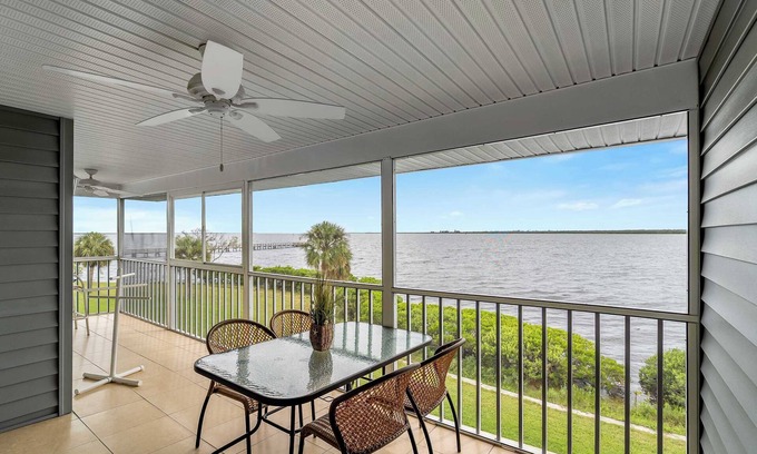 Port Charlotte House | Relaxing Riverfront Haven: Heated Pool, Views