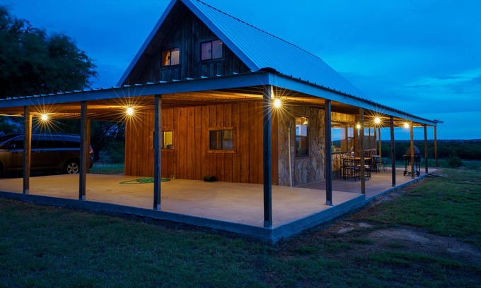 Throckmorton County Cabin | Remote 2 story open concept cabin on 279 acre property in a rural setting.