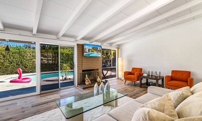Magnesia Falls Cove House | Renovated, modern home with private pool, firepit, washer/dryer & AC