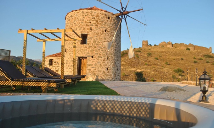 Volissos House | Renovated traditional windmill with amazing views of the Aegean Sea
