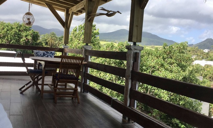 Sainte-Rose House | Renovated villa 50 m. from the sea, superb view of the mountains and the sea