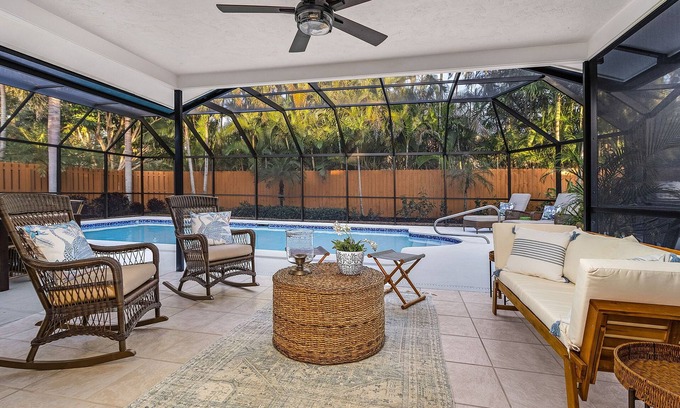 Moorings Villa | Renovated Villa less than 1 mile to beach with heated Pool! Dog Friendly!
