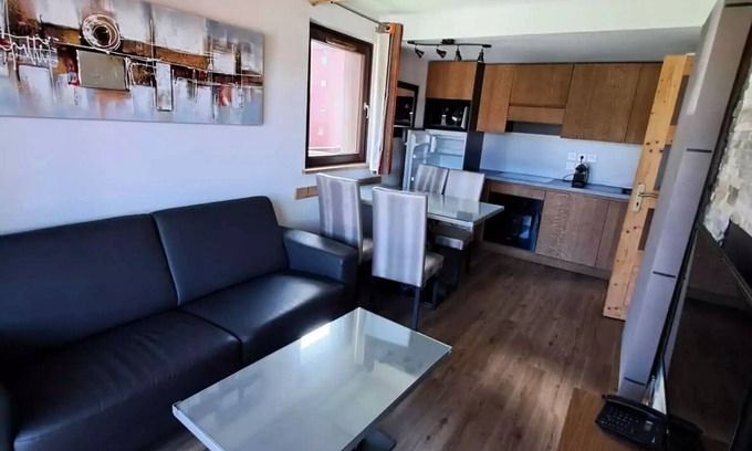 Arc-2000 Apartment | Residence La Source des Arcs* - Chalet des Neiges - 2 Room Apartment Cabin 4 People PMR West or North-East