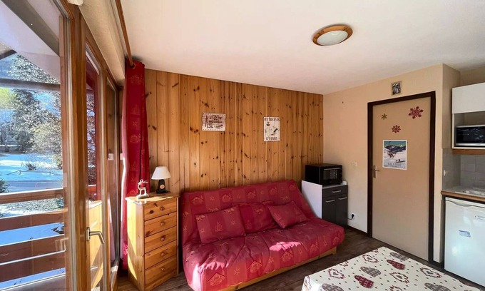Valloire Apartment | Residence Les Cordeliers - Studio cabin 4 people exposed South
