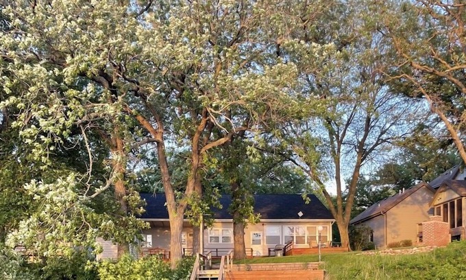 Spirit Lake House | Right on the Lake!! Your own private dock and amazing sunset views on East Lake