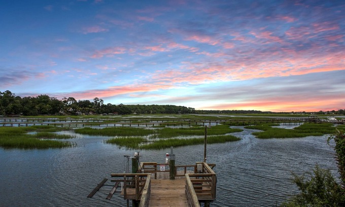 Savannah House | Riverfront Retreat | Dock Firepit Dog Friendly