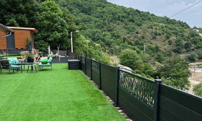 Le Cheylard House | Riverside Chalet Retreat